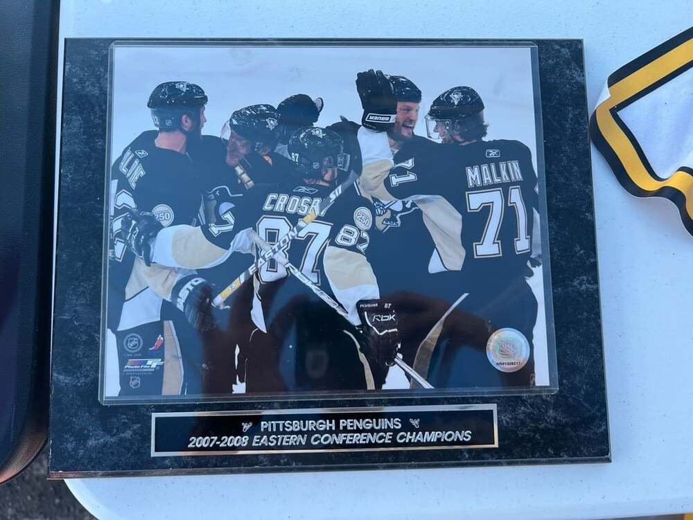 Pittsburgh Penguins 2007-2008 Eastern Conference Champions Photo Plaque